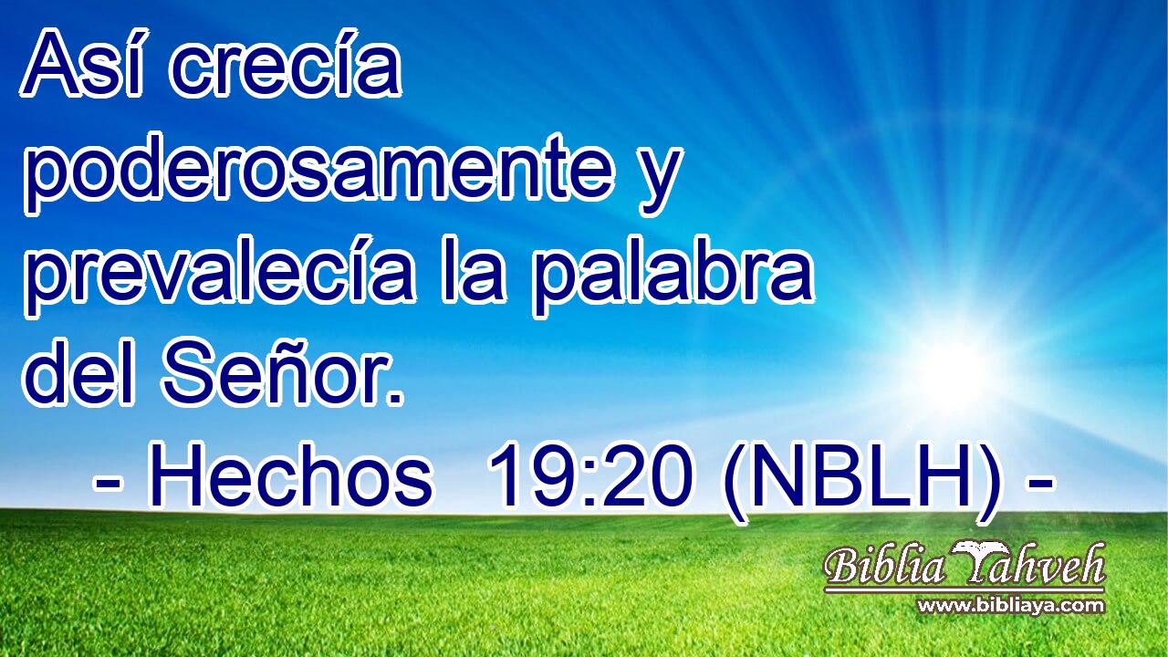  Así crecía poderosamente y prevalecía la palabra del Señor. 