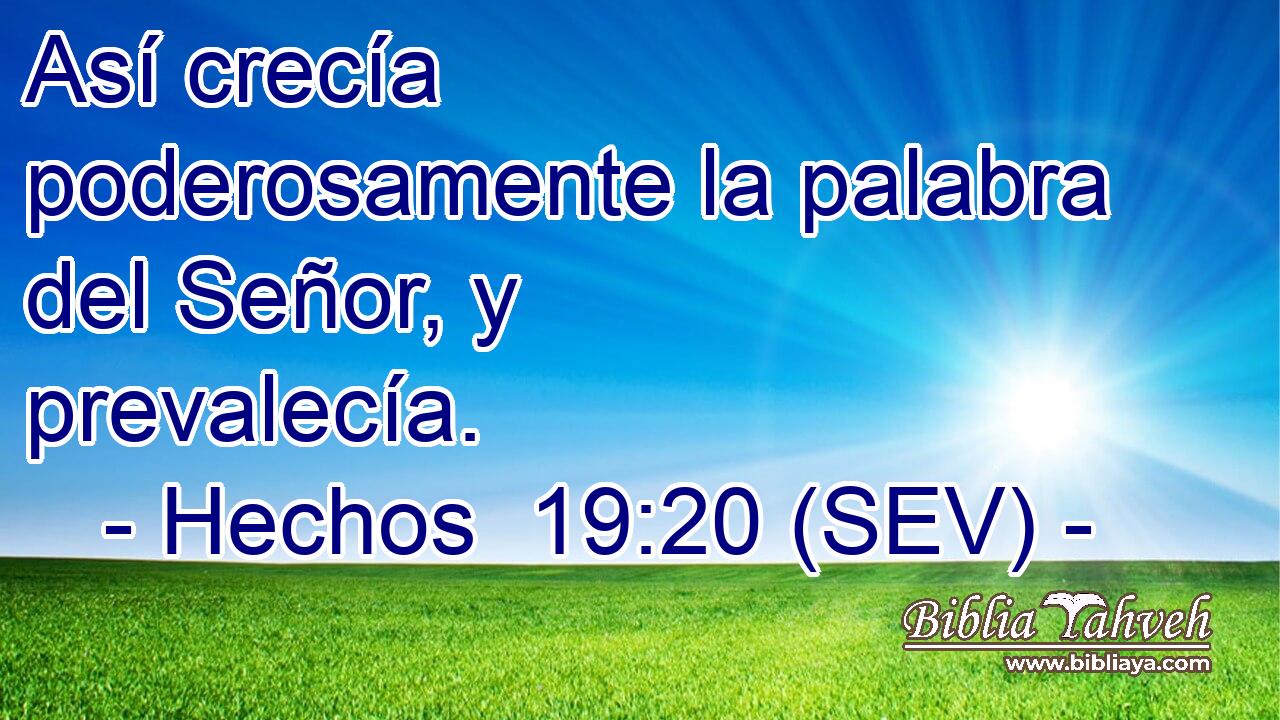 Así crecía poderosamente la palabra del Señor, y prevalecía.
