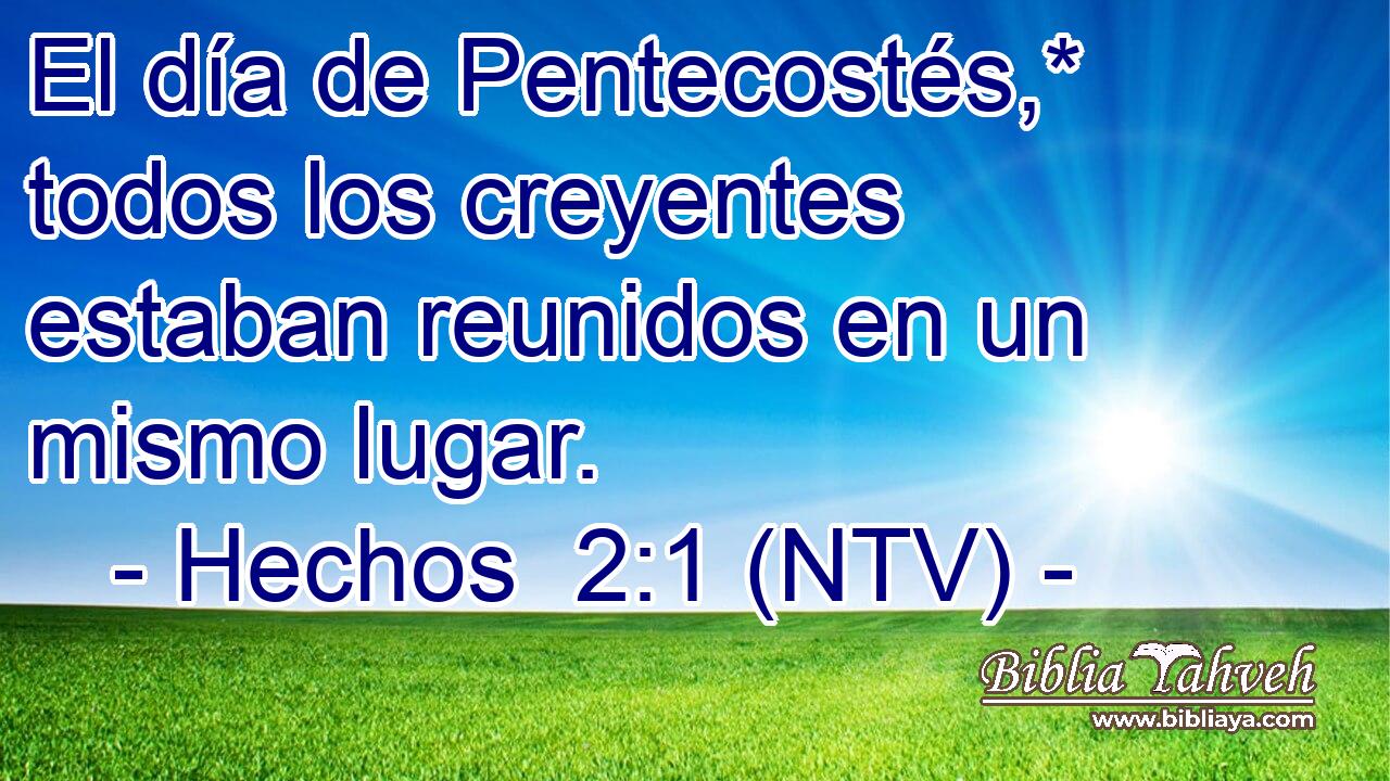 El día de Pentecostés,* todos los creyentes estaban reunidos en un mismo lugar.