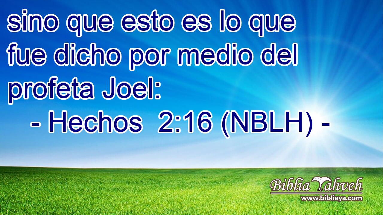  sino que esto es lo que fue dicho por medio del profeta Joel: 