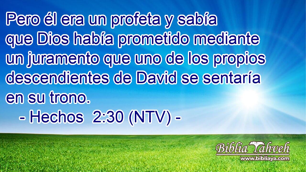 Pero él era un profeta y sabía que Dios había prometido mediante un juramento que uno de los propios descendientes de David se sentaría en su trono.
