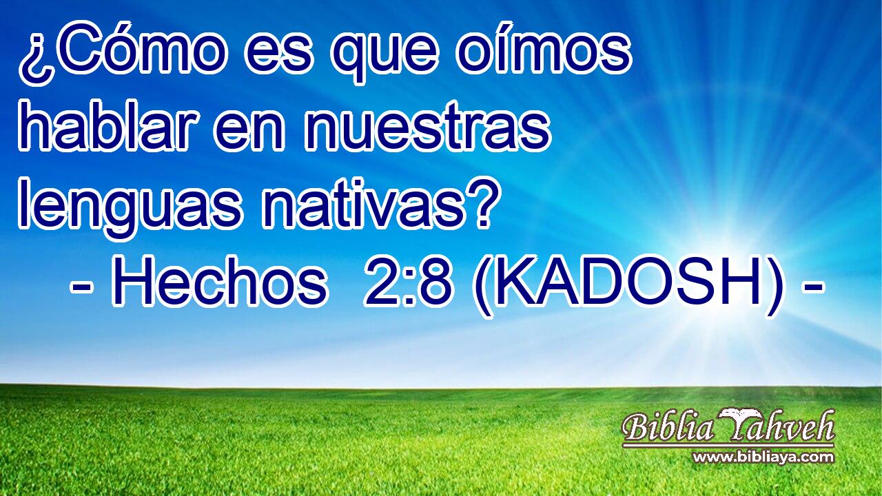  ¿Cómo es que oímos hablar en nuestras lenguas nativas? 