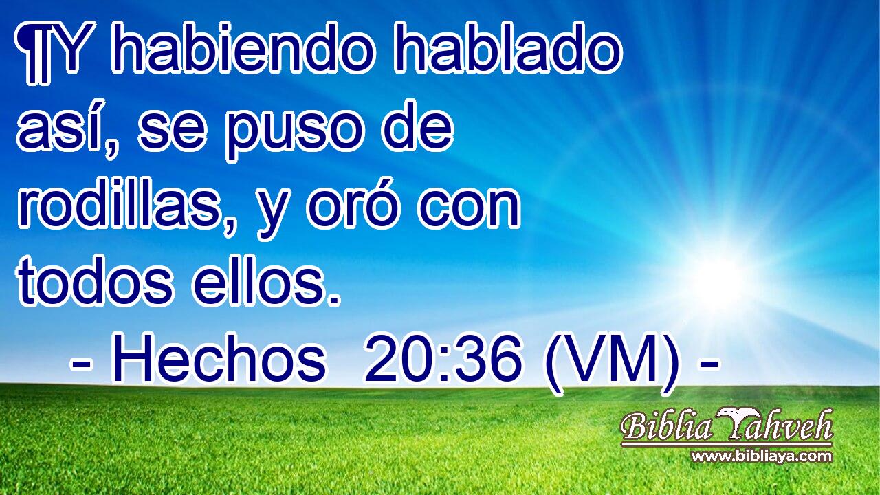  ¶Y habiendo hablado así, se puso de rodillas, y oró con todos ellos. 