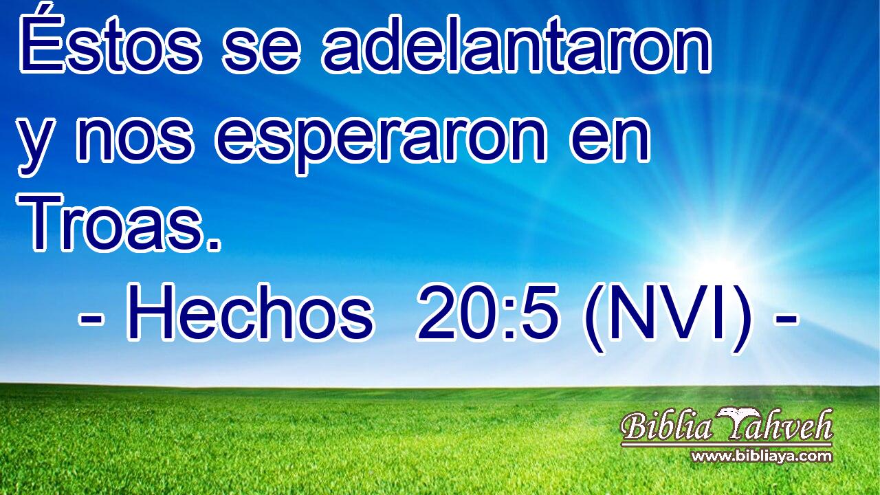 Éstos se adelantaron y nos esperaron en Troas. 