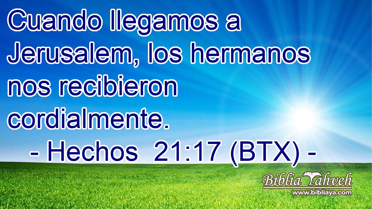 Cuando llegamos a Jerusalem, los hermanos nos recibieron cordialmente.