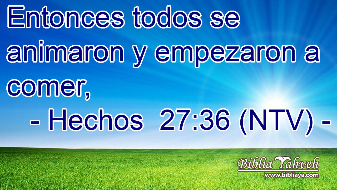 Entonces todos se animaron y empezaron a comer,