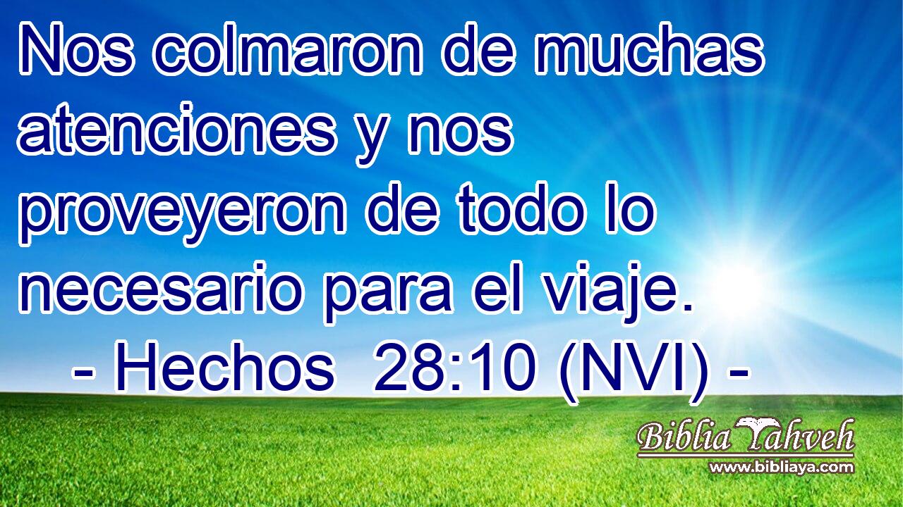  Nos colmaron de muchas atenciones y nos proveyeron de todo lo necesario para el viaje. 