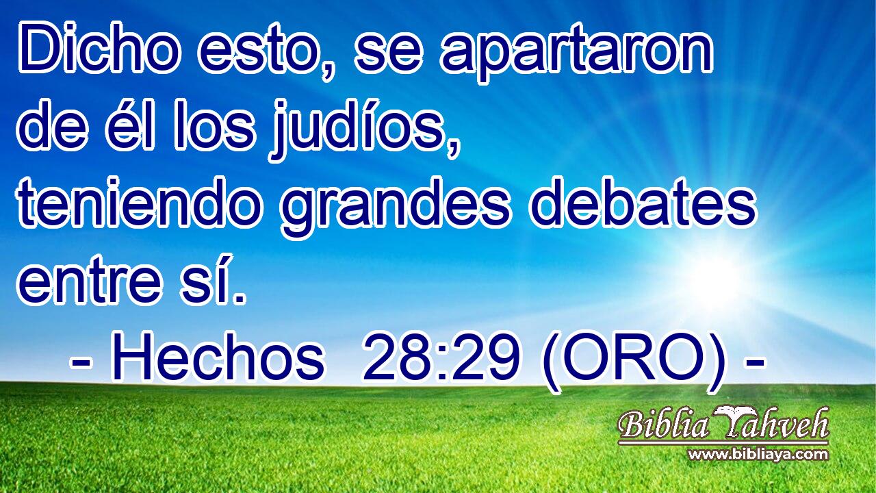  Dicho esto, se apartaron de él los judíos, teniendo grandes debates entre sí. 