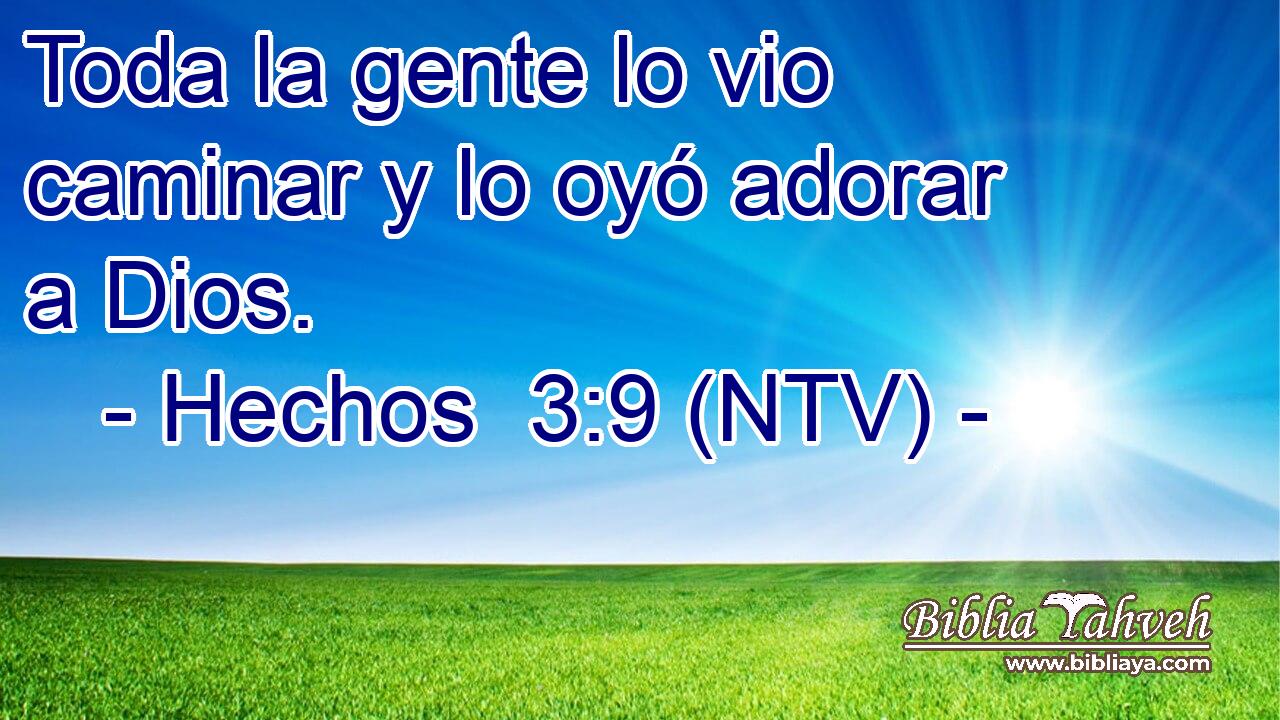Toda la gente lo vio caminar y lo oyó adorar a Dios.