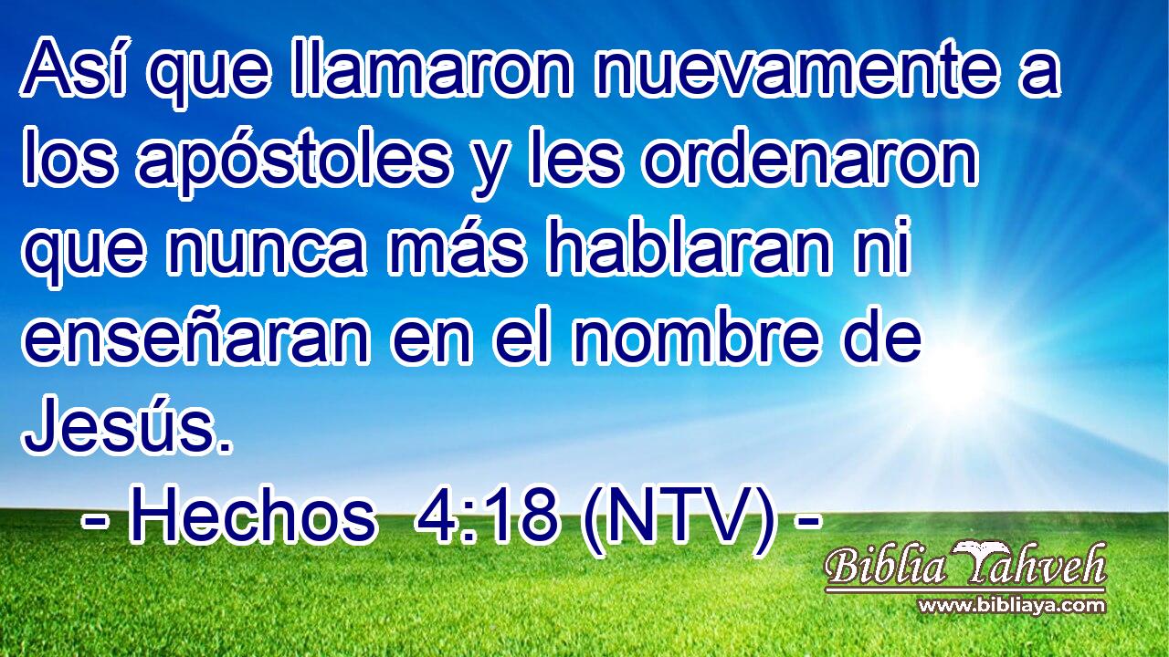 Así que llamaron nuevamente a los apóstoles y les ordenaron que nunca más hablaran ni enseñaran en el nombre de Jesús.