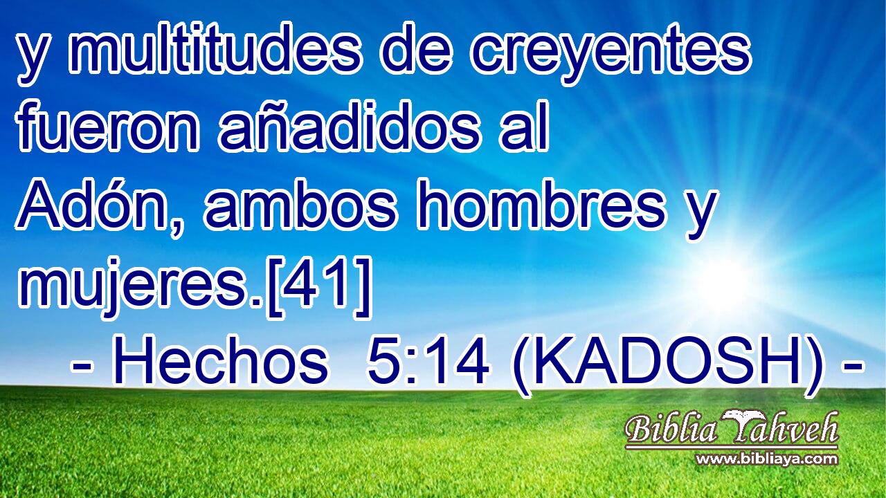  y multitudes de creyentes fueron añadidos al Adón, ambos hombres y mujeres.[41] 