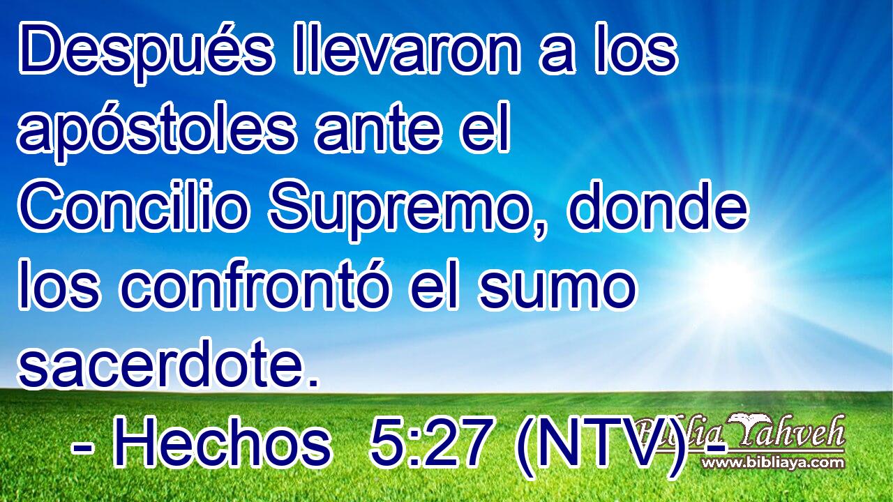 Después llevaron a los apóstoles ante el Concilio Supremo, donde los confrontó el sumo sacerdote.