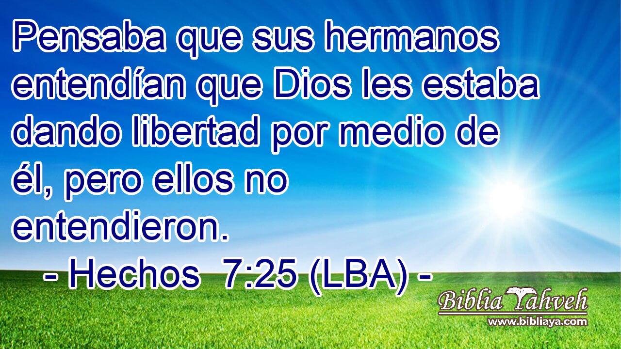 Pensaba que sus hermanos entendían que Dios les estaba dando libertad por medio de él, pero ellos no entendieron.