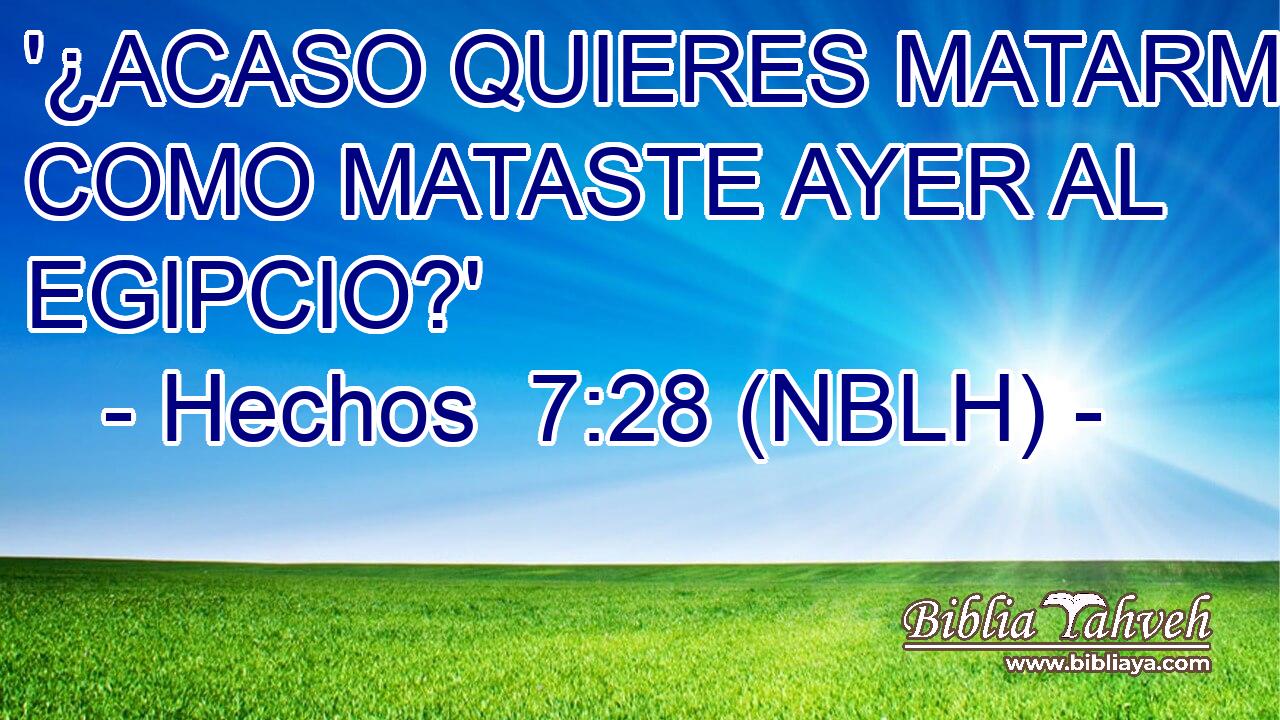  '¿ACASO QUIERES MATARME COMO MATASTE AYER AL EGIPCIO?' 
