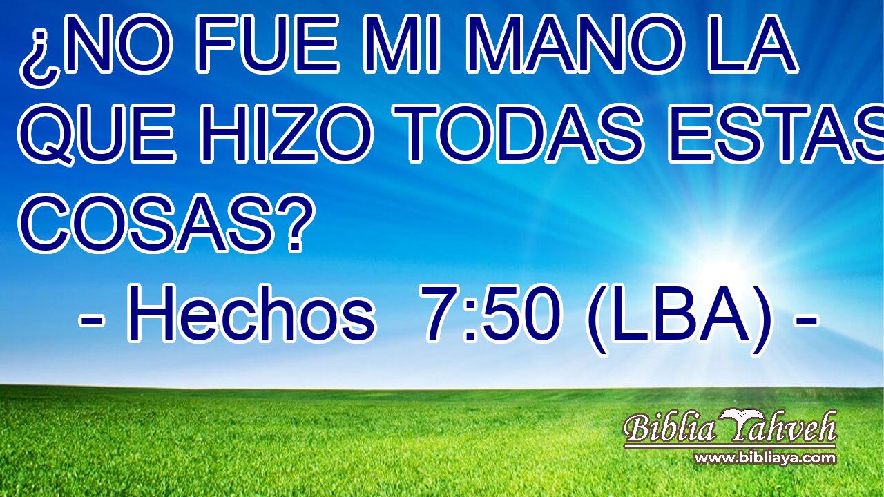 ¿NO FUE MI MANO LA QUE HIZO TODAS ESTAS COSAS?