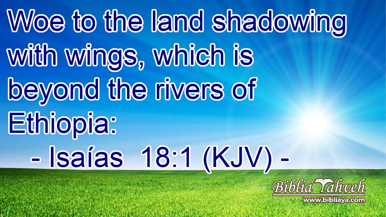 Woe to the land shadowing with wings, which is beyond the rivers of Ethiopia: