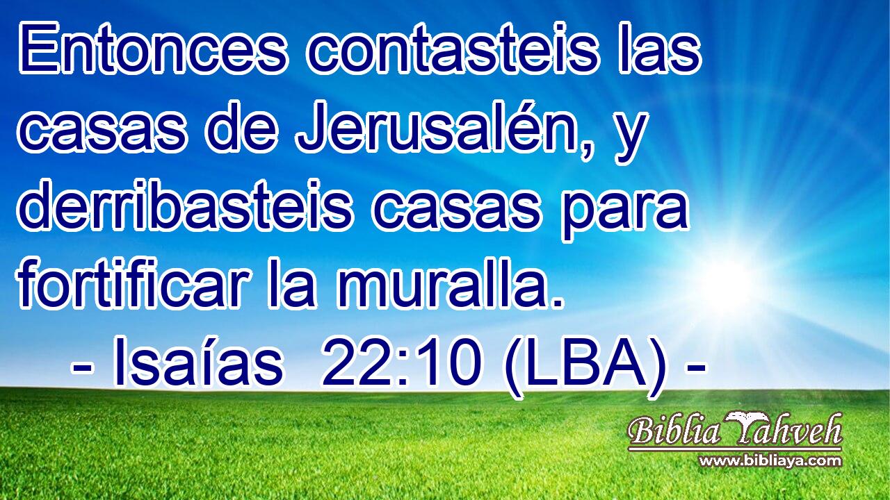 Entonces contasteis las casas de Jerusalén, y derribasteis casas para fortificar la muralla.