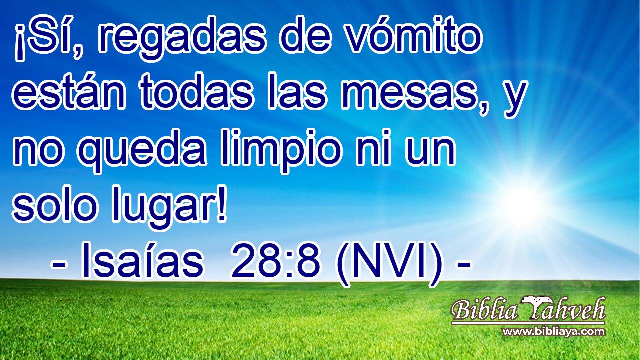  ¡Sí, regadas de vómito están todas las mesas, y no queda limpio ni un solo lugar! 