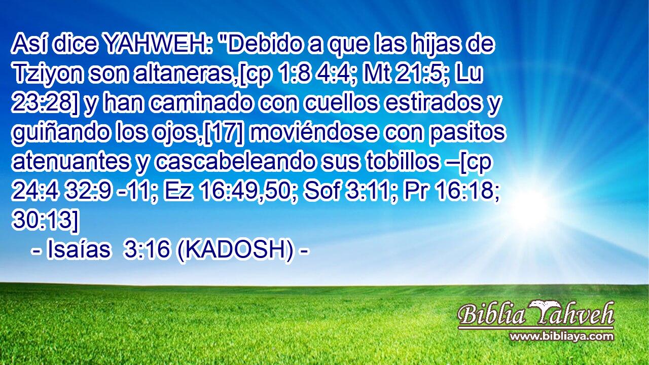  Así dice YAHWEH: 