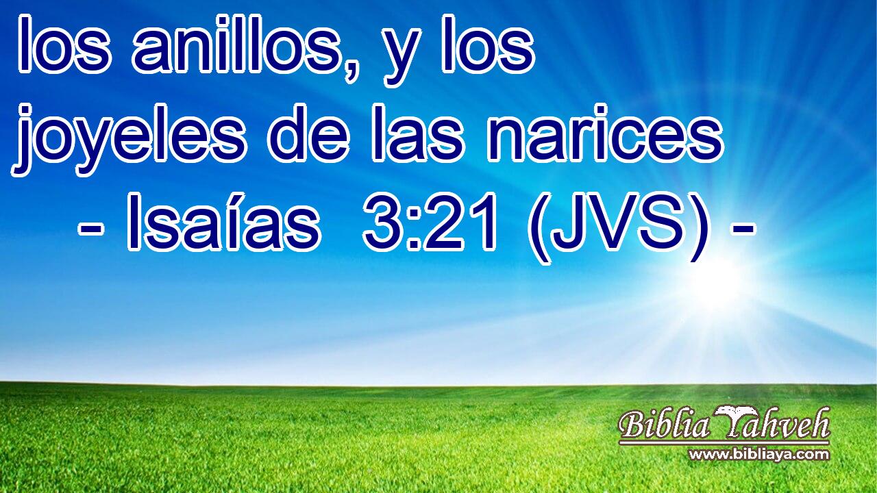 los anillos, y los joyeles de las narices