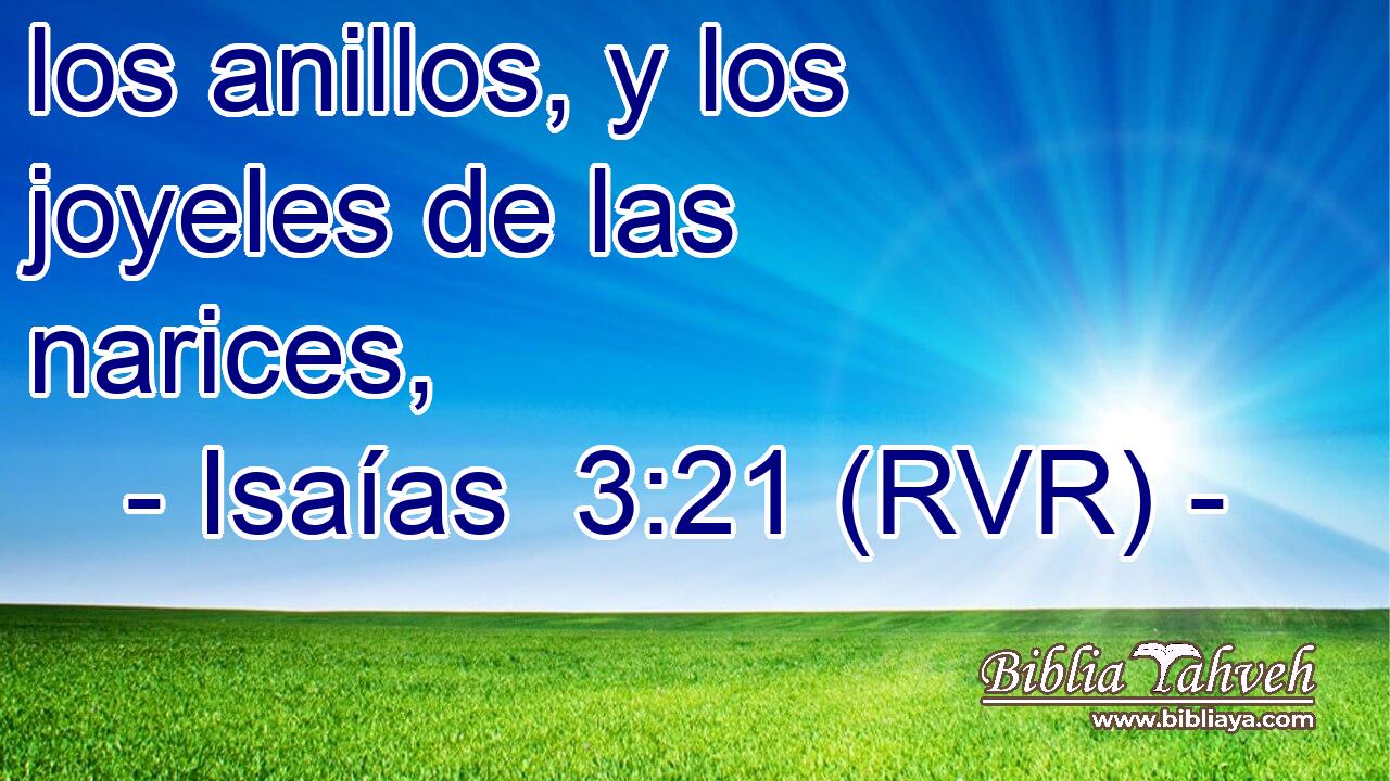 los anillos, y los joyeles de las narices,