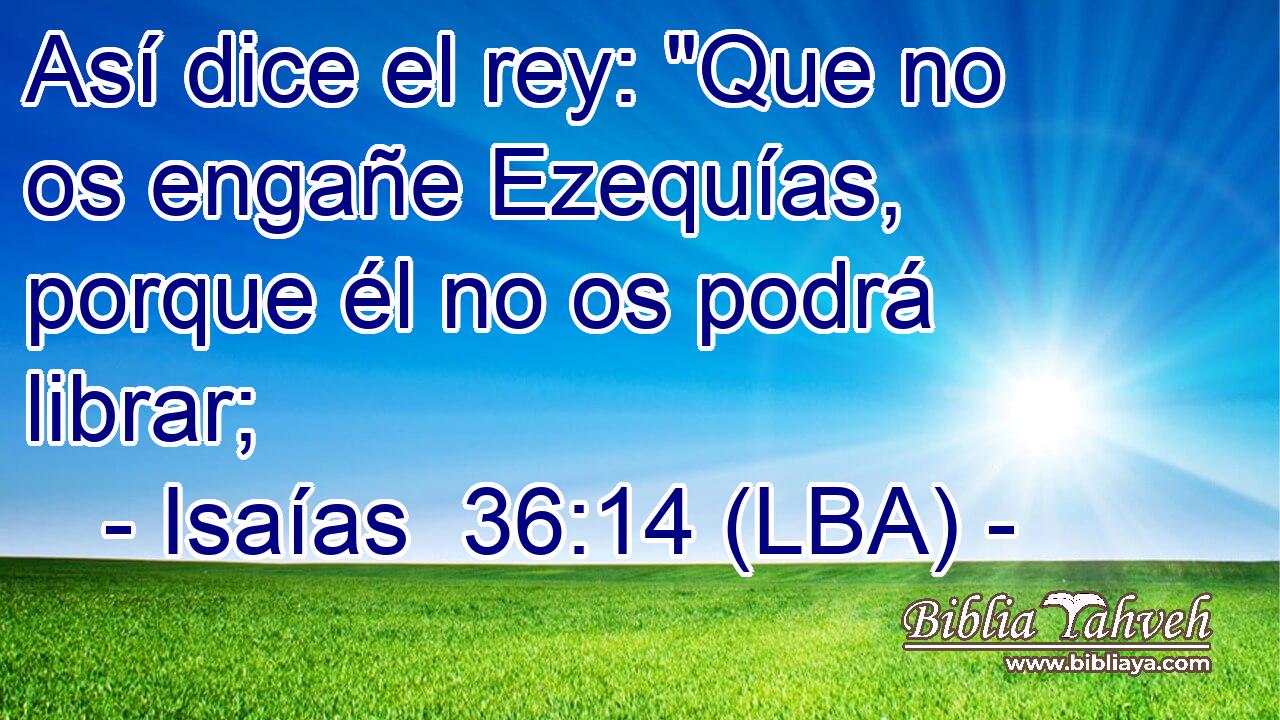 Así dice el rey: 