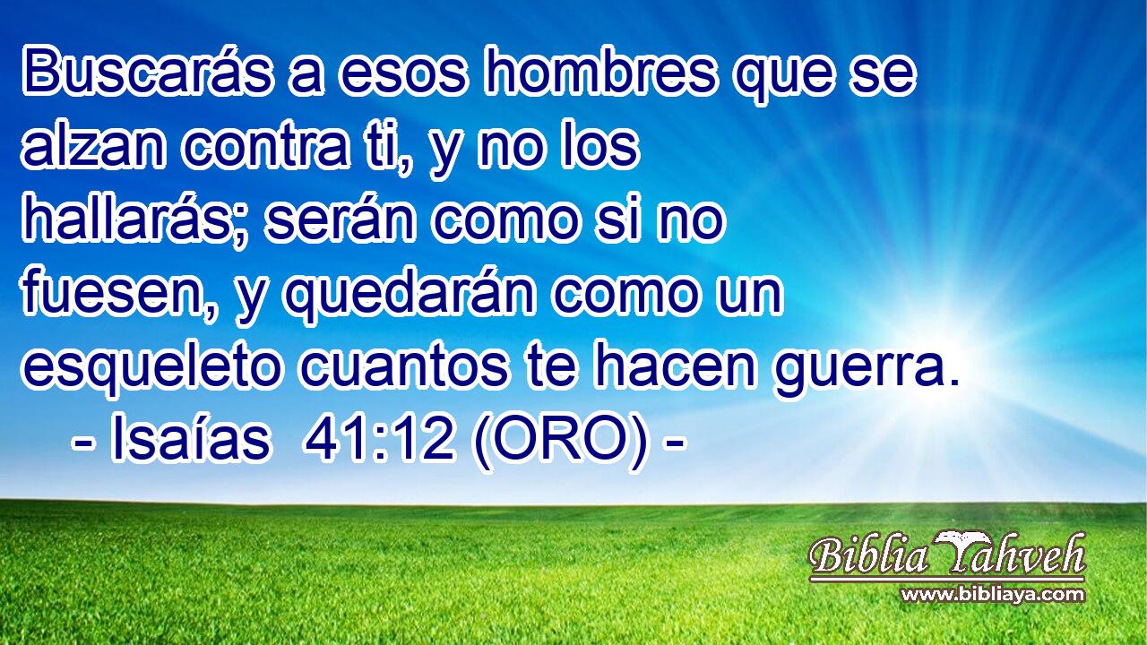  Buscarás a esos hombres que se alzan contra ti, y no los hallarás; serán como si no fuesen, y quedarán como un esqueleto cuantos te hacen guerra. 