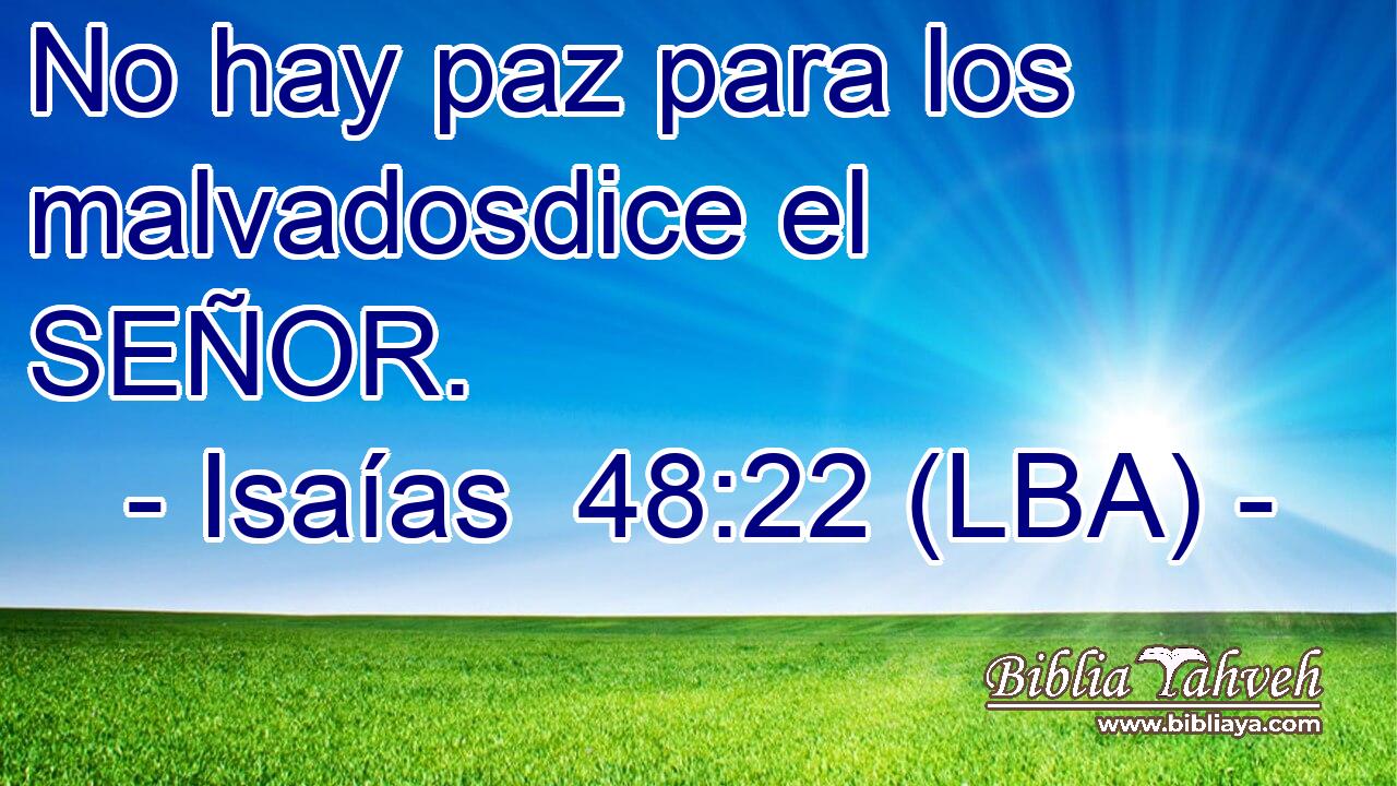 No hay paz para los malvadosdice el SEÑOR.