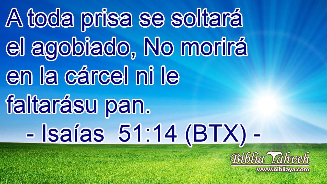 A toda prisa se soltará el agobiado, No morirá en la cárcel ni le faltarásu pan.