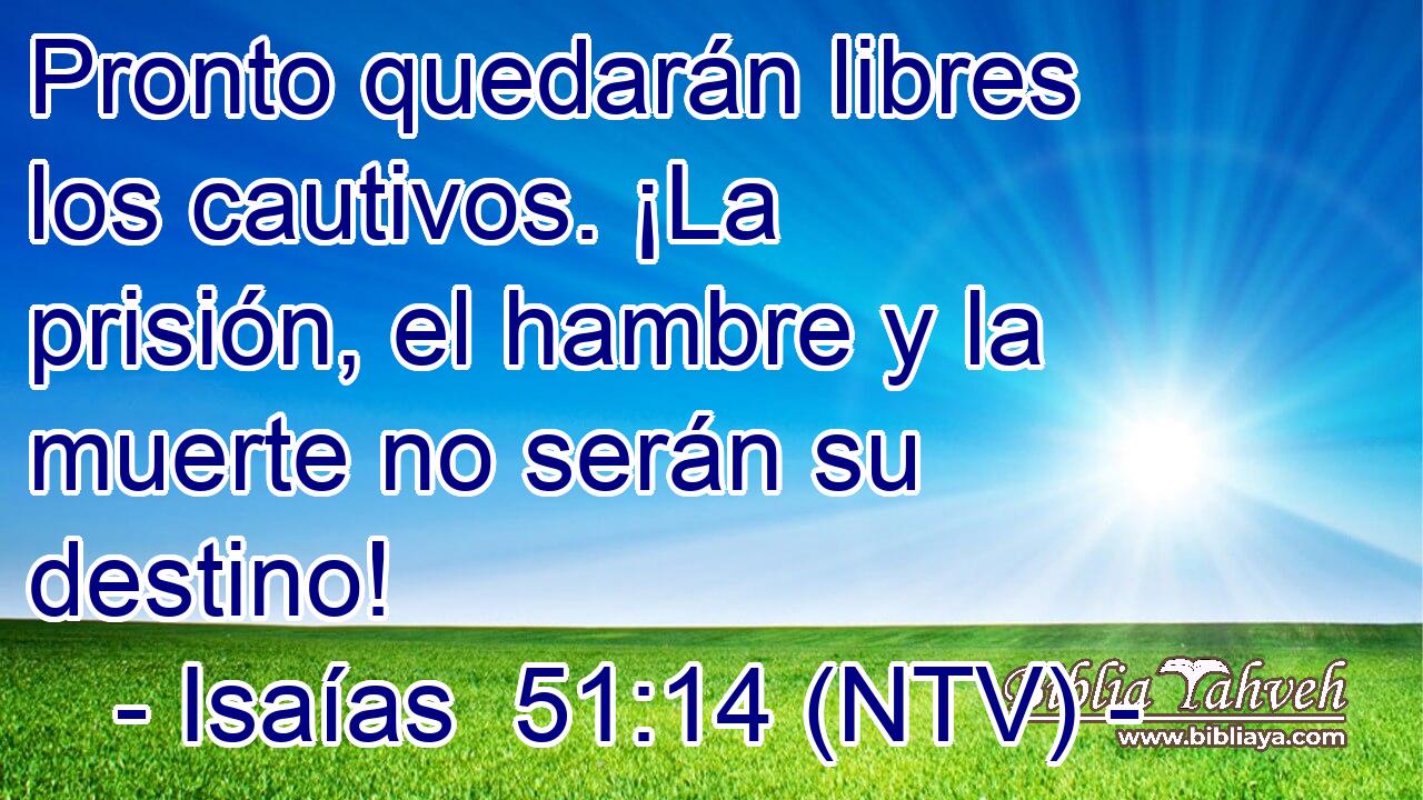 Pronto quedarán libres los cautivos. ¡La prisión, el hambre y la muerte no serán su destino!