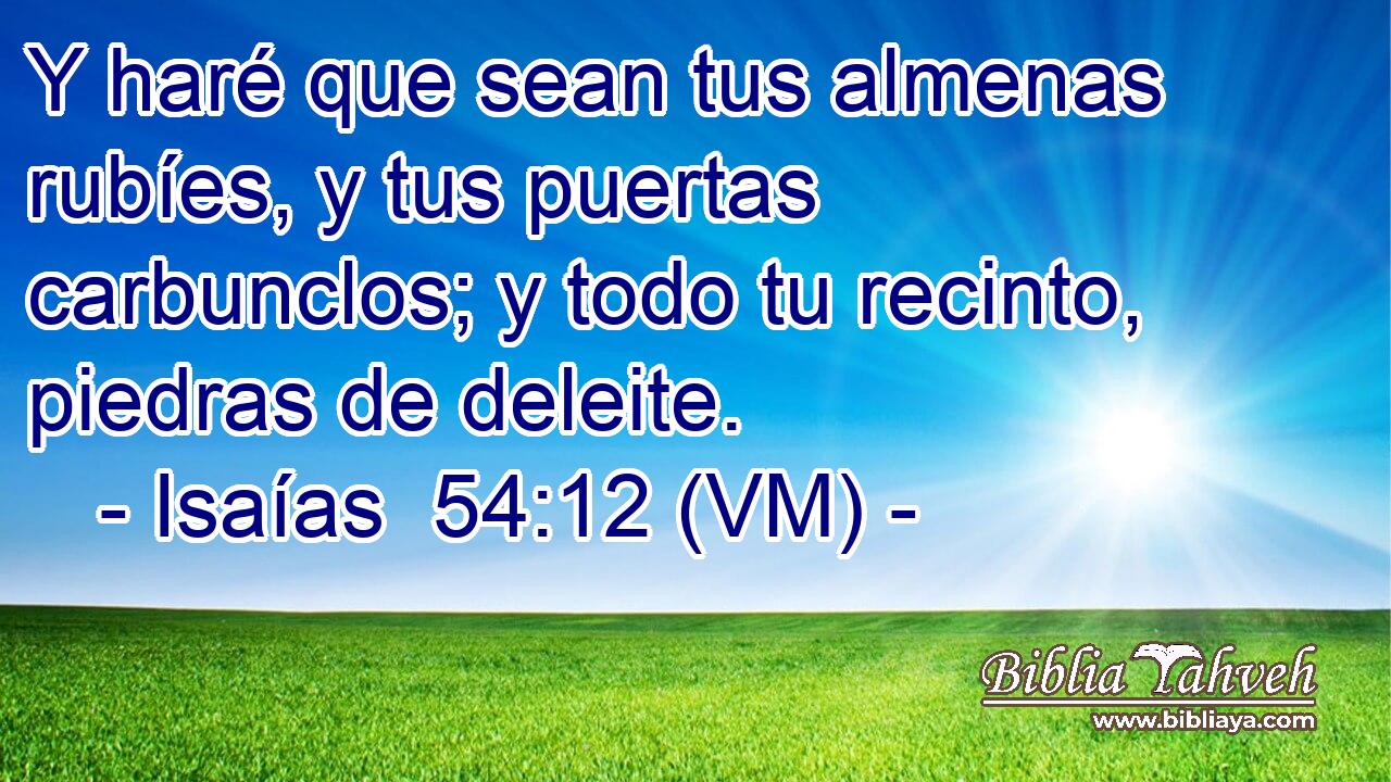  Y haré que sean tus almenas rubíes, y tus puertas carbunclos; y todo tu recinto, piedras de deleite. 