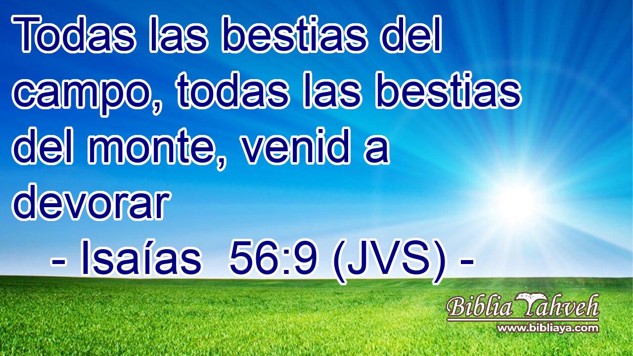 Todas las bestias del campo, todas las bestias del monte, venid a devorar