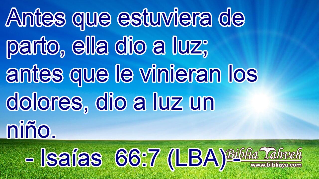 Antes que estuviera de parto, ella dio a luz; antes que le vinieran los dolores, dio a luz un niño.