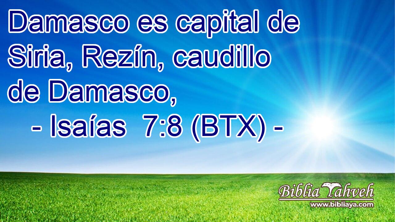 Damasco es capital de Siria, Rezín, caudillo de Damasco,
