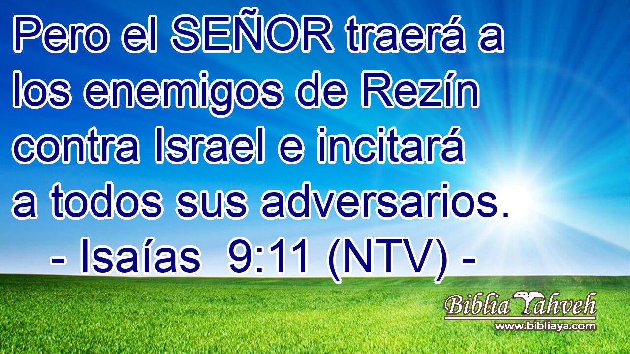 Pero el SEÑOR traerá a los enemigos de Rezín contra Israel e incitará a todos sus adversarios.