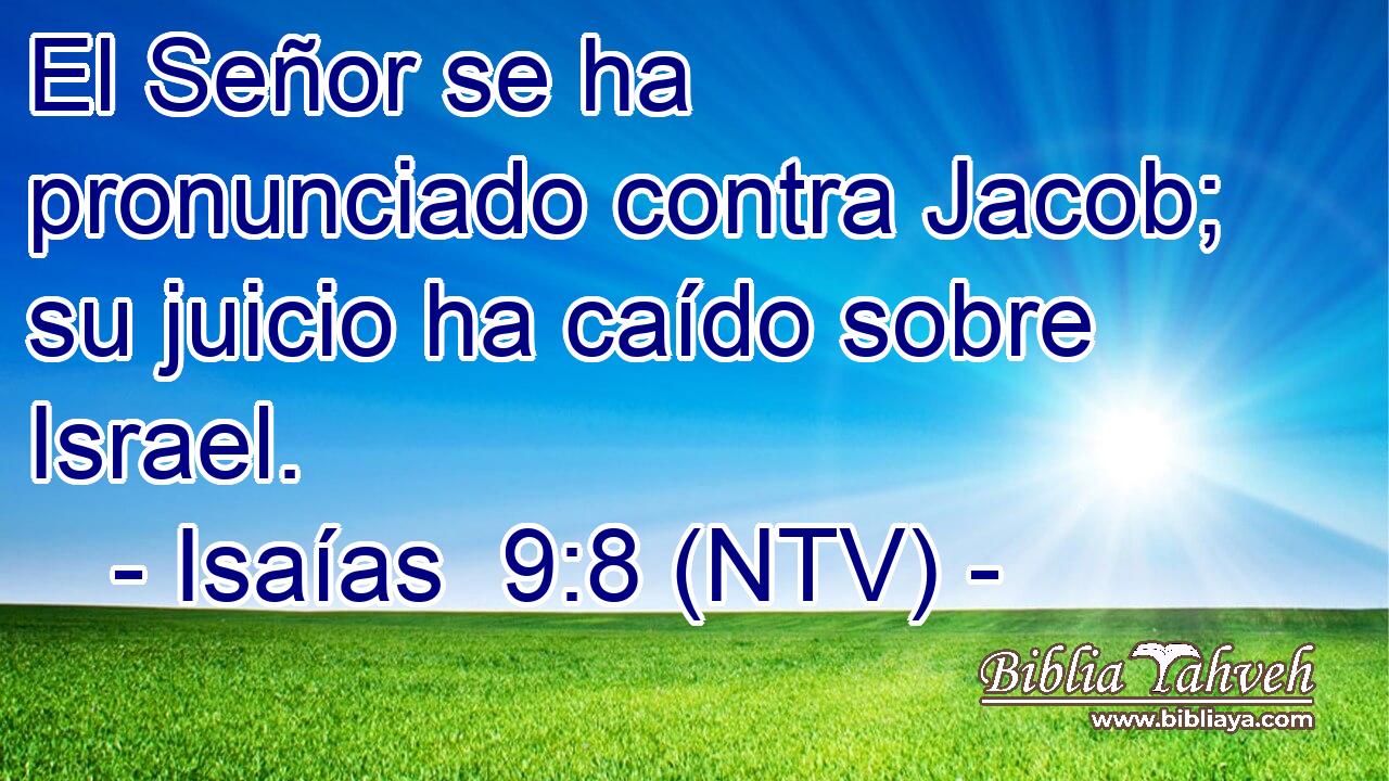 El Señor se ha pronunciado contra Jacob; su juicio ha caído sobre Israel.