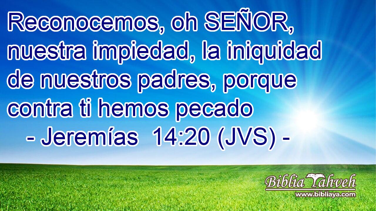 Reconocemos, oh SEÑOR, nuestra impiedad, la iniquidad de nuestros padres, porque contra ti hemos pecado