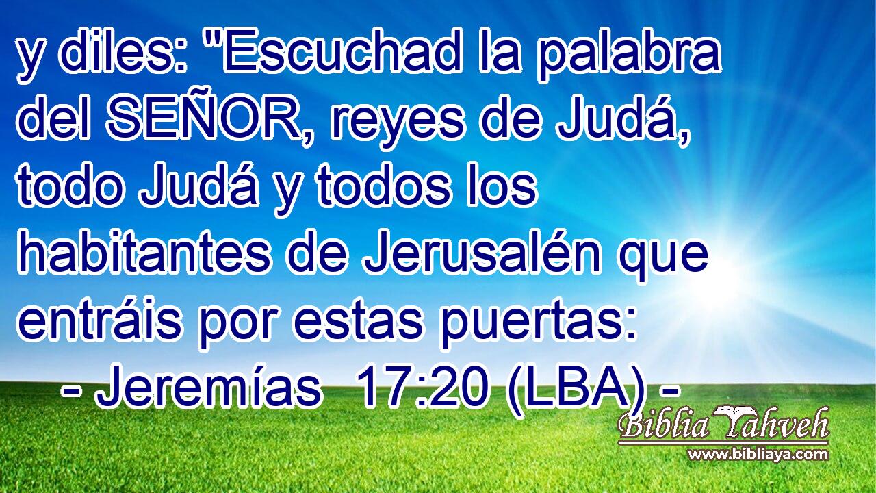y diles: 