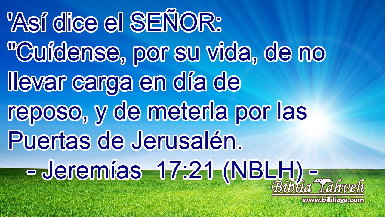 'Así dice el SEÑOR: 