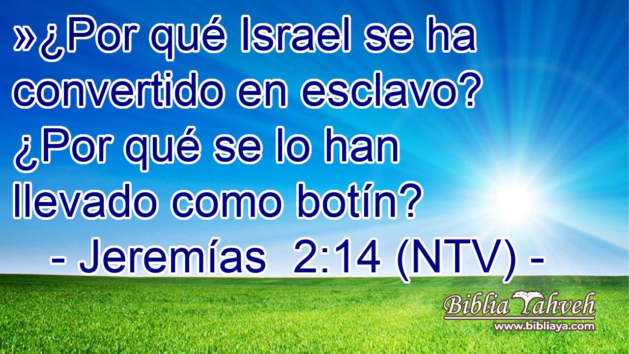»¿Por qué Israel se ha convertido en esclavo? ¿Por qué se lo han llevado como botín?