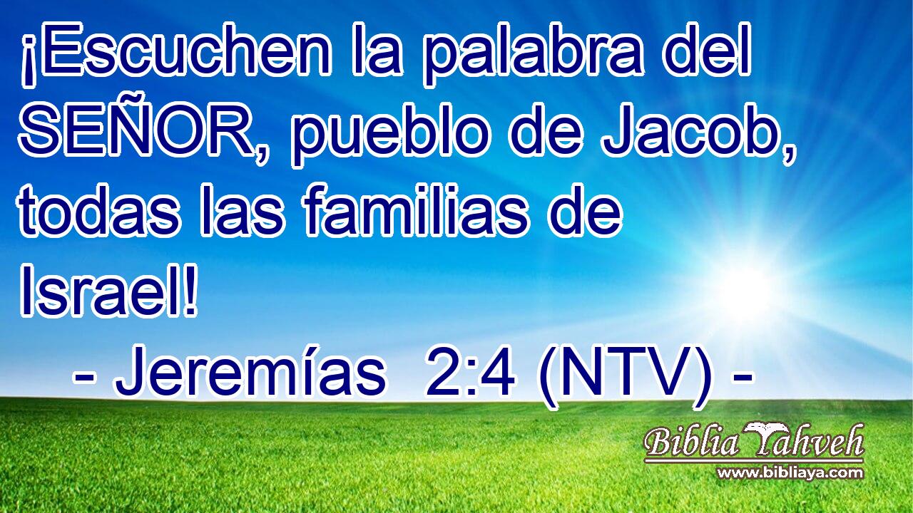 ¡Escuchen la palabra del SEÑOR, pueblo de Jacob, todas las familias de Israel!