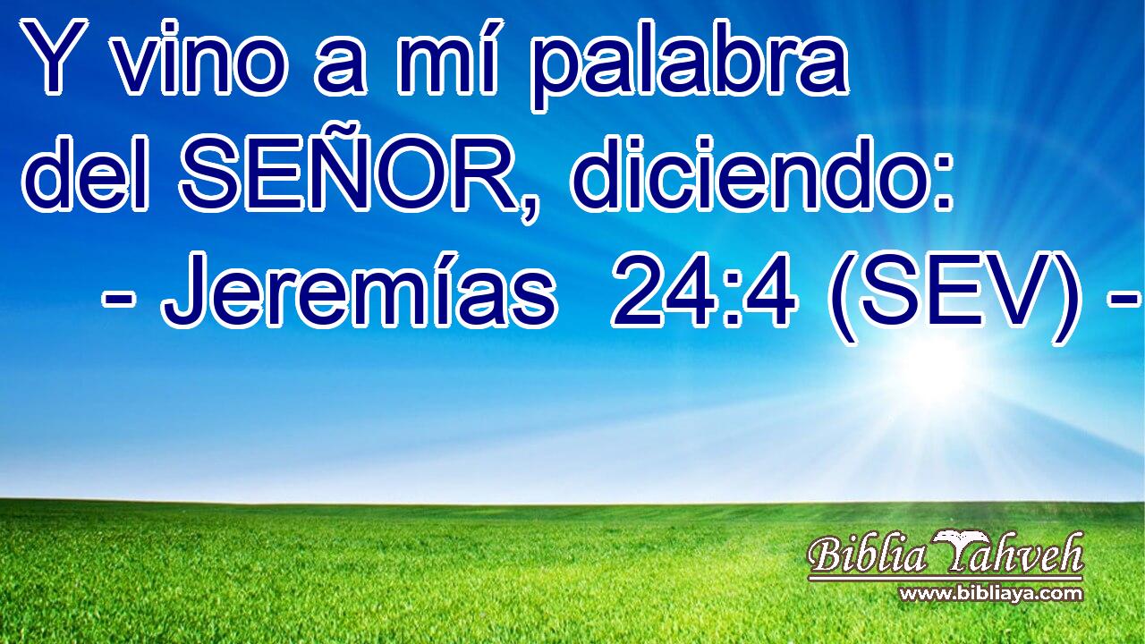 Y vino a mí palabra del SEÑOR, diciendo:
