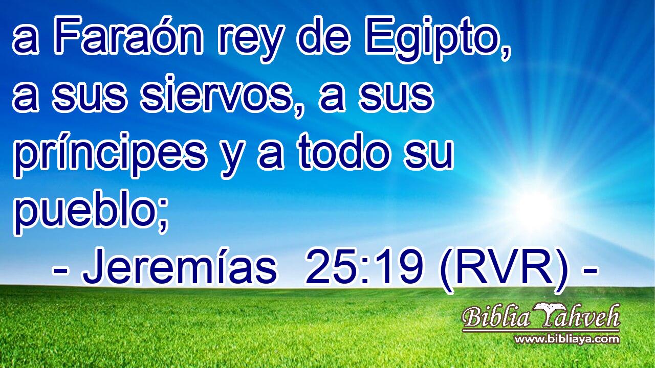 a Faraón rey de Egipto, a sus siervos, a sus príncipes y a todo su pueblo;