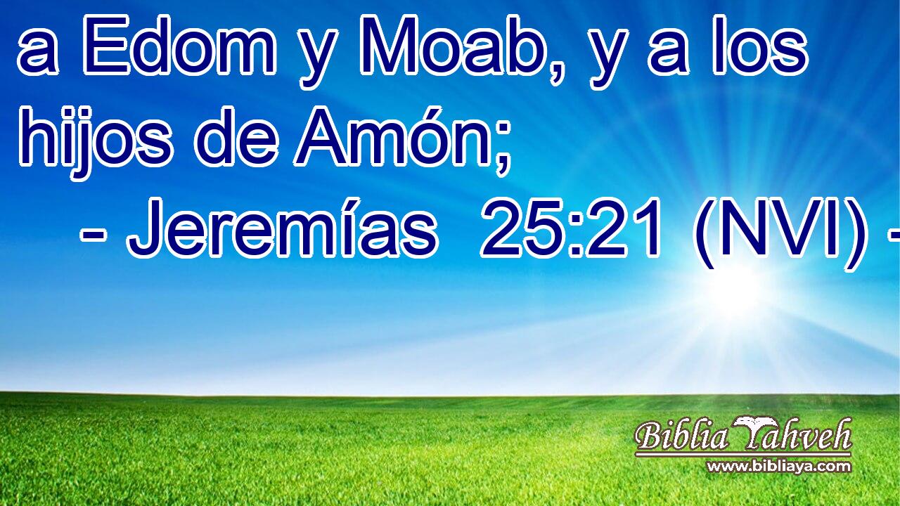  a Edom y Moab, y a los hijos de Amón; 