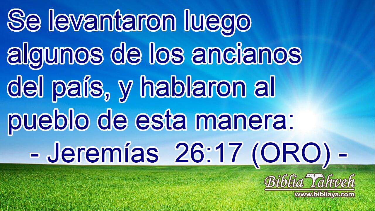  Se levantaron luego algunos de los ancianos del país, y hablaron al pueblo de esta manera: 