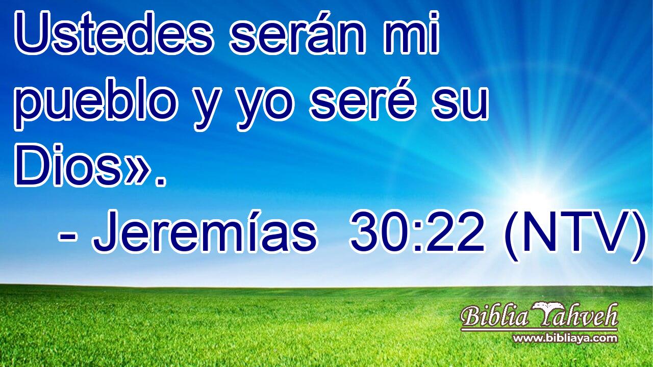 Ustedes serán mi pueblo y yo seré su Dios».