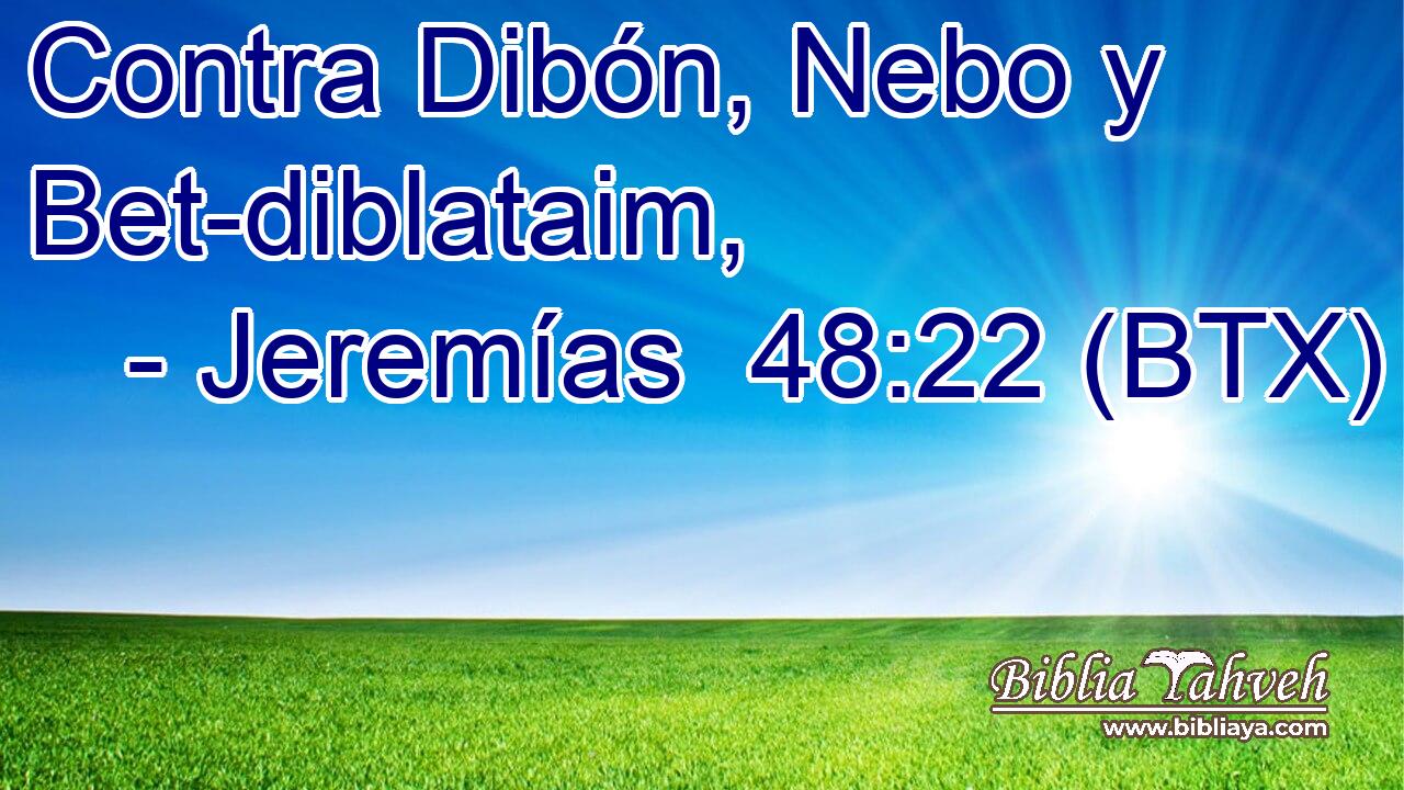 Contra Dibón, Nebo y Bet-diblataim,