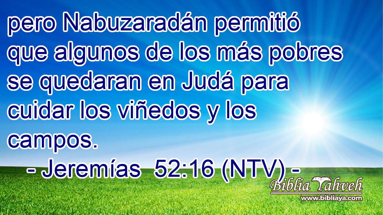 pero Nabuzaradán permitió que algunos de los más pobres se quedaran en Judá para cuidar los viñedos y los campos.