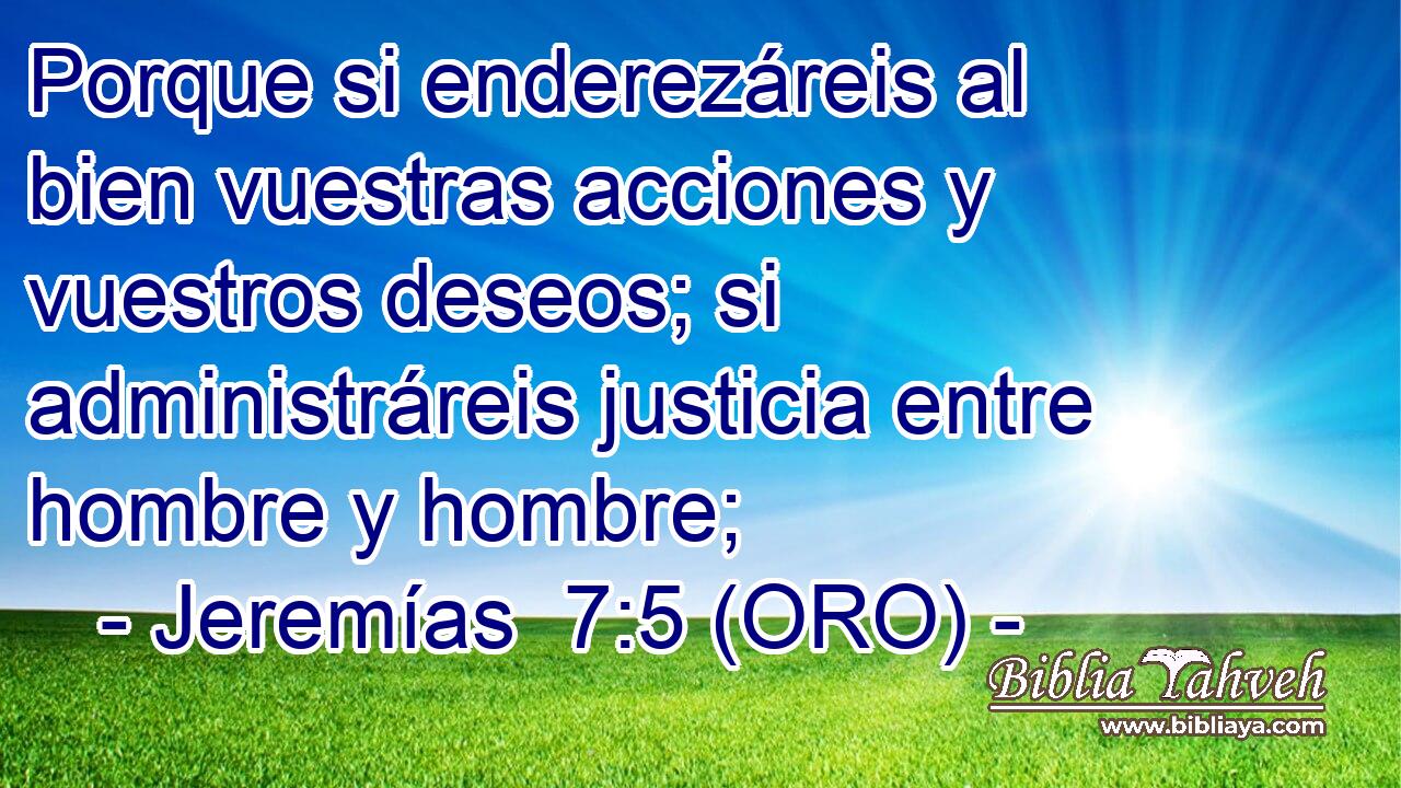  Porque si enderezáreis al bien vuestras acciones y vuestros deseos; si administráreis justicia entre hombre y hombre; 