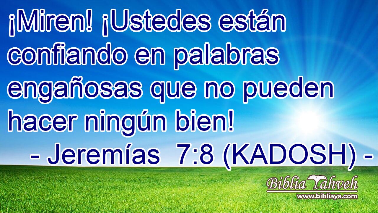  ¡Miren! ¡Ustedes están confiando en palabras engañosas que no pueden hacer ningún bien! 
